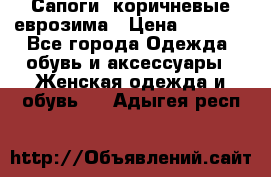 Сапоги ,коричневые еврозима › Цена ­ 1 000 - Все города Одежда, обувь и аксессуары » Женская одежда и обувь   . Адыгея респ.